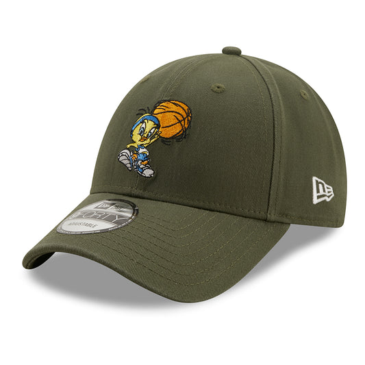 New Era 9FORTY Looney Tunes Tweety Pie Baseball Cap - Olivgrün