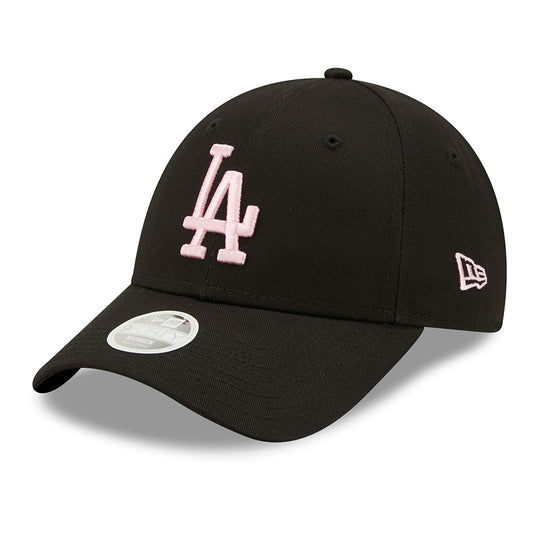 New Era Damen 9FORTY New York Yankees Baseball Cap - MLB League Essential - Schwarz-Rosé