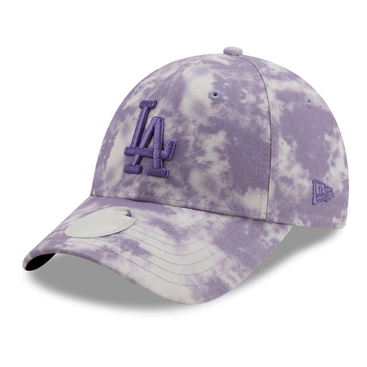 New Era Damen 9FORTY L.A. Dodgers Baseball Cap - MLB Tie Dye - Lila