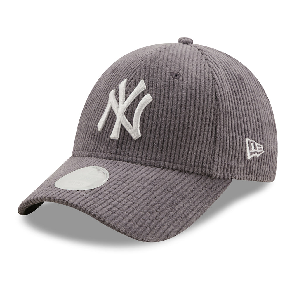 New Era Damen 9FORTY New York Yankees Baseball Cap - MLB Fashion Kord - Grau