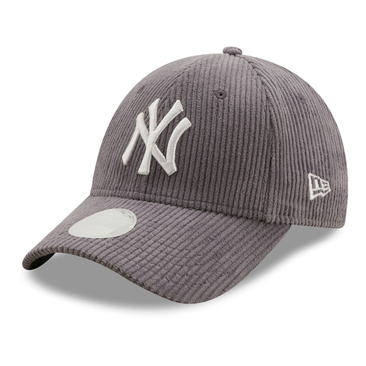 New Era Damen 9FORTY New York Yankees Baseball Cap - MLB Fashion Kord - Grau