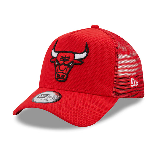 New Era 9FORTY A-Frame Chicago Bulls Trucker Cap - NBA Diamond Era - Rot