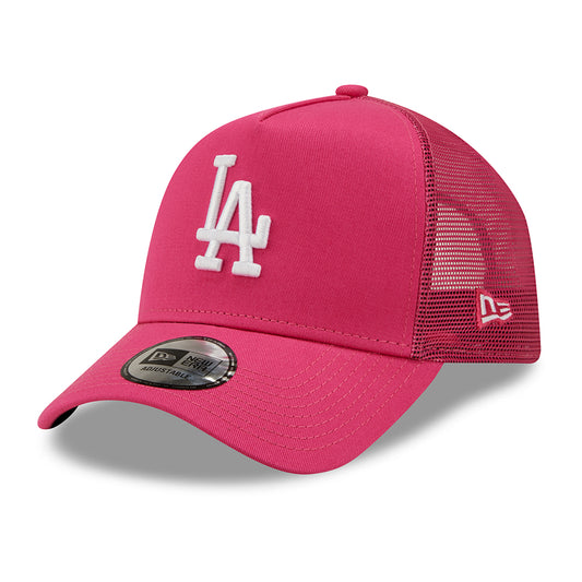 New Era 9FORTY A-Frame L.A. Dodgers Trucker Cap - MLB Tonal Mesh - Rosa