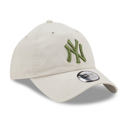 New Era 9TWENTY New York Yankees Baseball Cap - MLB League Casual - Steingrau-Olivgrün