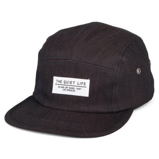 The Quiet Life Overdyed Denim 5 Paneelen Cap - Denim