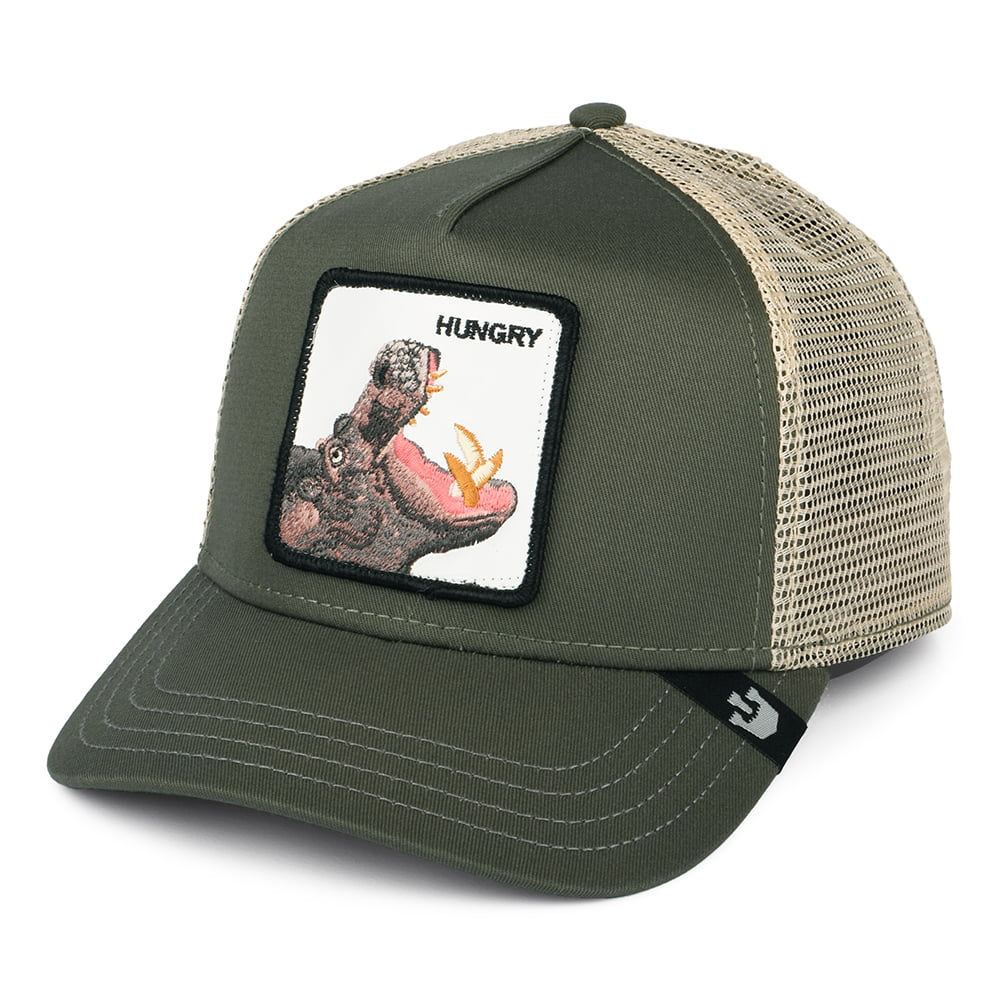 Goorin Hippo Hooray Trucker Cap - Olivgrün