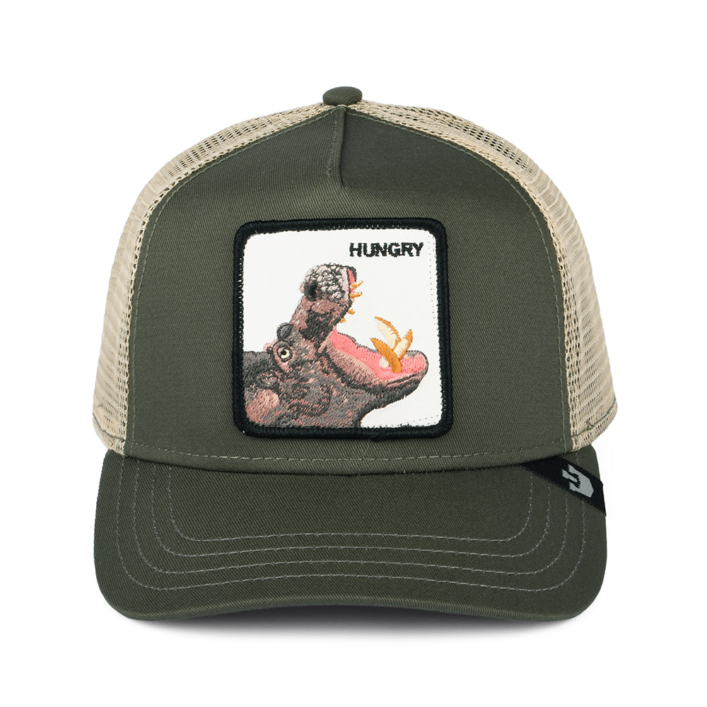 Goorin Hippo Hooray Trucker Cap - Olivgrün