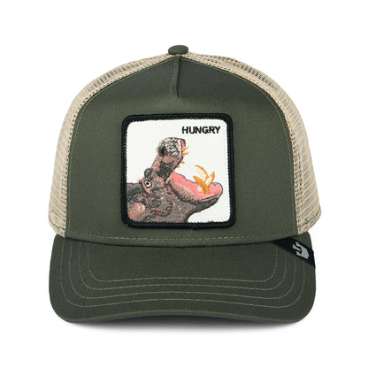 Goorin Hippo Hooray Trucker Cap - Olivgrün