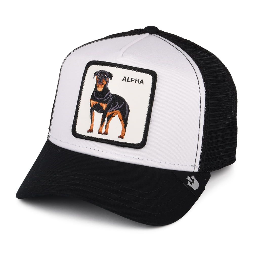 Goorin Alpha Dog Trucker Cap - Schwarz-Weiß
