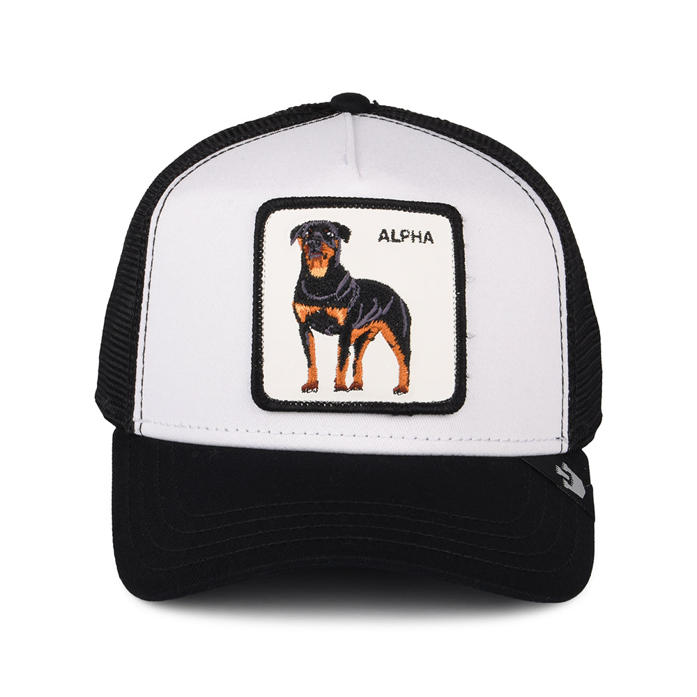 Goorin Alpha Dog Trucker Cap - Schwarz-Weiß