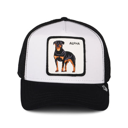 Goorin Alpha Dog Trucker Cap - Schwarz-Weiß