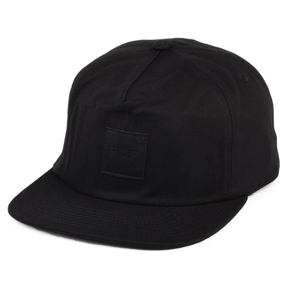 HUF Box Logo Unstrukturierte Snapback Cap - Schwarz auf Schwarz