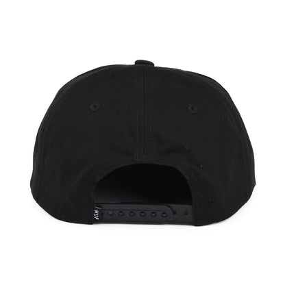 HUF Box Logo Unstrukturierte Snapback Cap - Schwarz auf Schwarz