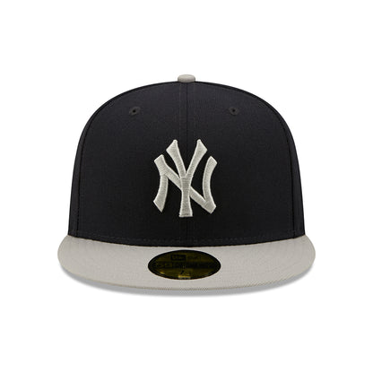 New Era 59FIFTY New York Yankees Baseball Cap - MLB Side Patch - Marineblau-Grau
