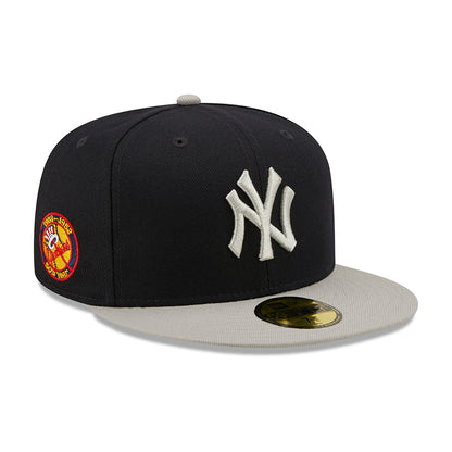 New Era 59FIFTY New York Yankees Baseball Cap - MLB Side Patch - Marineblau-Grau