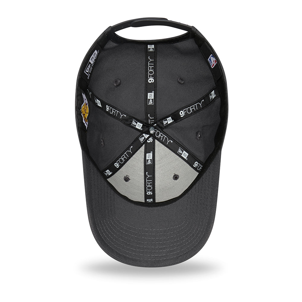 New Era 9FORTY L.A. Lakers Baseball Cap - NBA Monochrome - Graphitgrau