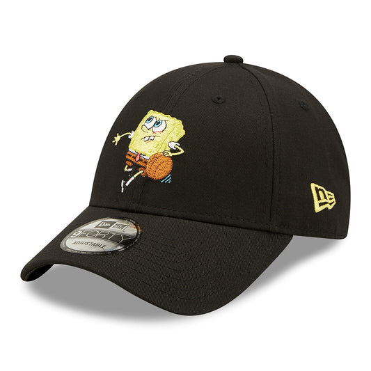 New Era 9FORTY SpongeBob Schwammkopf Baseball Cap - Sporty Sponge - Schwarz