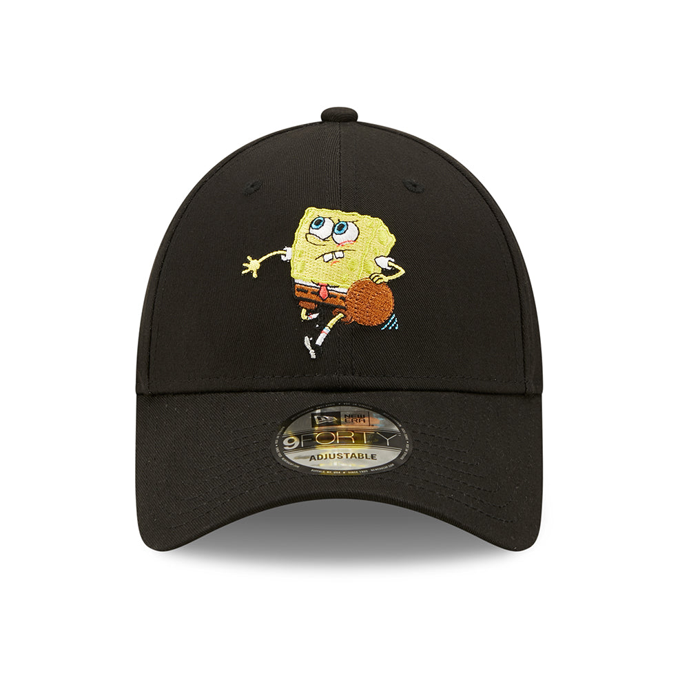 New Era 9FORTY SpongeBob Schwammkopf Baseball Cap - Sporty Sponge - Schwarz