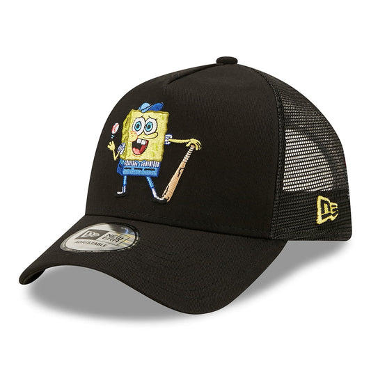 New Era A-Frame SpongeBob Schwammkopf Trucker Cap - Sporty Sponge - Schwarz