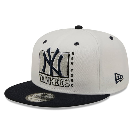 New Era 9FIFTY New York Yankees Baseball Cap - MLB White Crown - Weiß-Marineblau