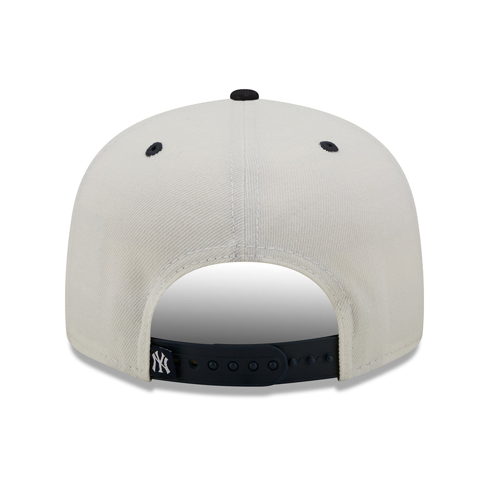 New Era 9FIFTY New York Yankees Baseball Cap - MLB White Crown - Weiß-Marineblau