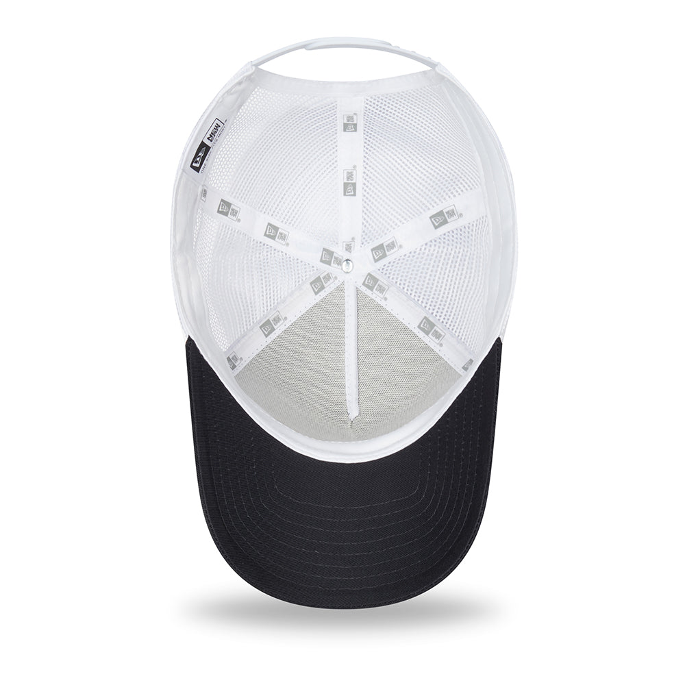 New Era 9FORTY A-Frame Las Vegas Trucker Cap - License Plate - Marineblau-Weiß