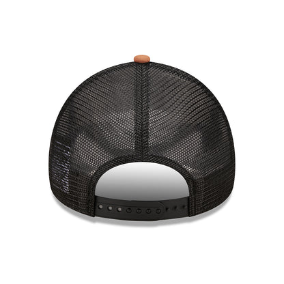 New Era 9FORTY A-Frame Keauhou Trucker Cap - License Plate - Toffee-Schwarz