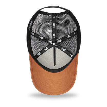 New Era 9FORTY A-Frame Keauhou Trucker Cap - License Plate - Toffee-Schwarz