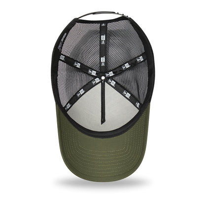 New Era A-Frame Wakiki Beach Trucker Cap - Location Icon - Olivgrün-Weiß