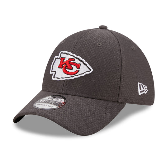 New Era 39THIRTY Kansas City Chiefs Baseball Cap - NFL Hex Tech - Grau