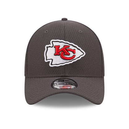 New Era 39THIRTY Kansas City Chiefs Baseball Cap - NFL Hex Tech - Grau