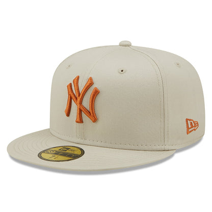 New Era 59FIFTY New York Yankees Baseball Cap - MLB League Essential - Steingrau-Toffee