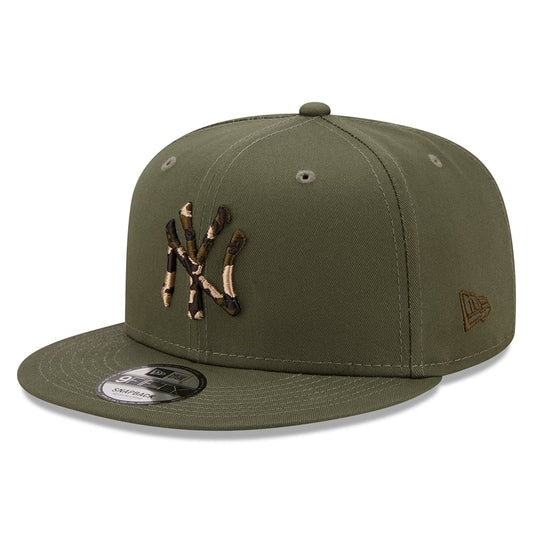 New Era 9FIFTY New York Yankees Baseball Cap - MLB Camo Infill - Olivgrün