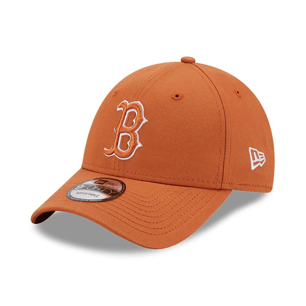 New Era 9FORTY Boston Red Sox Baseball Cap - MLB League Essential - Toffee-Weiß