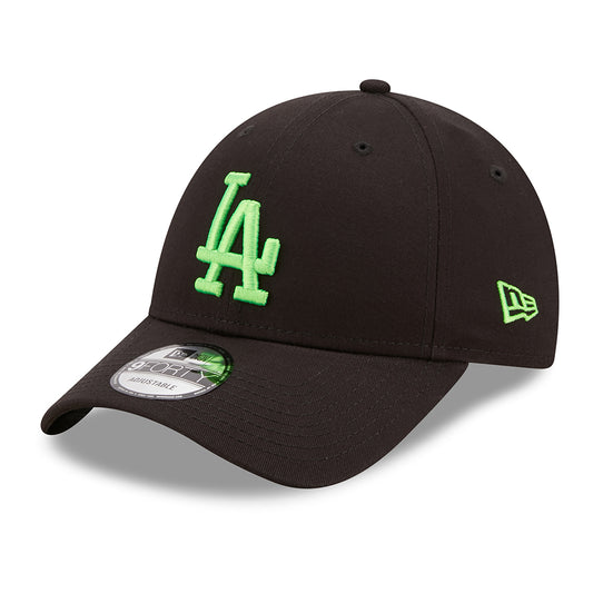 New Era 9FORTY L.A. Dodgers Baseball Cap - MLB Neon Pack - Schwarz-Grün