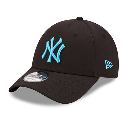 New Era 9FORTY New York Yankees Baseball Cap - MLB Neon Pack - Schwarz-Blau