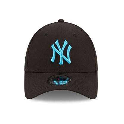 New Era 9FORTY New York Yankees Baseball Cap - MLB Neon Pack - Schwarz-Blau