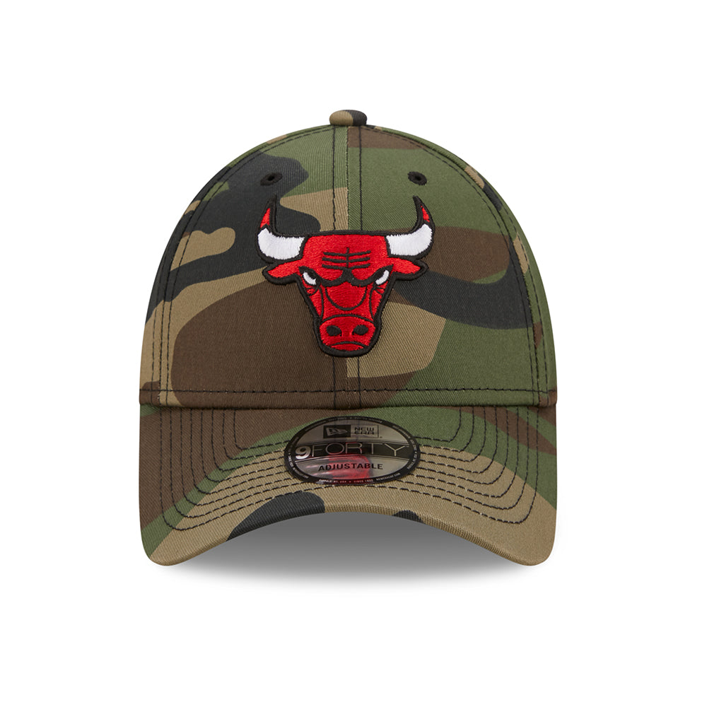 New Era 9FORTY Chicago Bulls Baseball Cap - NBA Camo - Tarnfarben