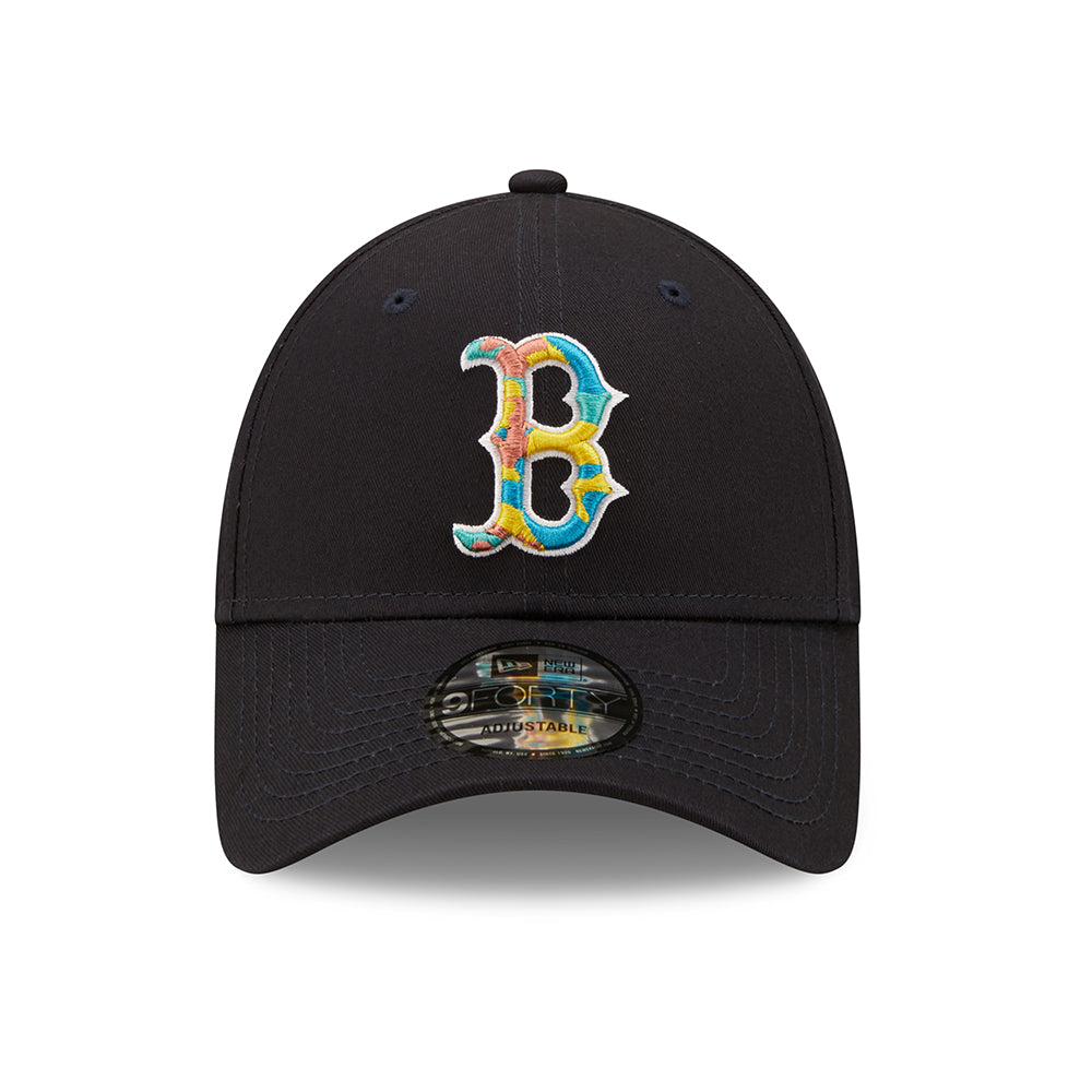 New Era 9FORTY Boston Red Sox Baseball Cap - MLB Camo Infill - Marineblau