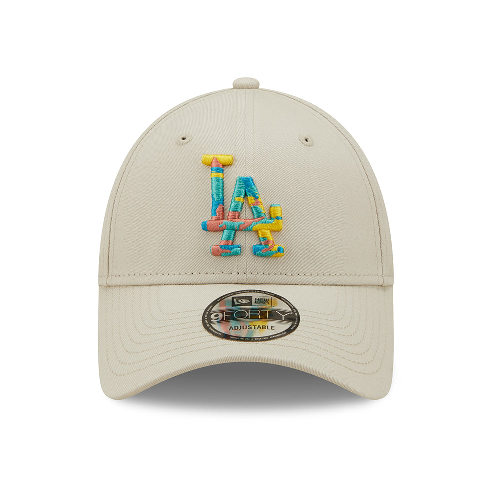 New Era 9FORTY L.A. Dodgers Baseball Cap - MLB Camo Infill - Steingrau