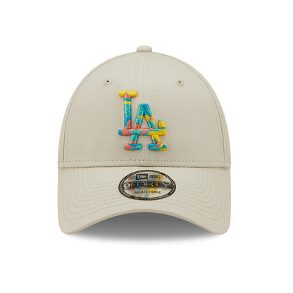 New Era 9FORTY L.A. Dodgers Baseball Cap - MLB Camo Infill - Steingrau