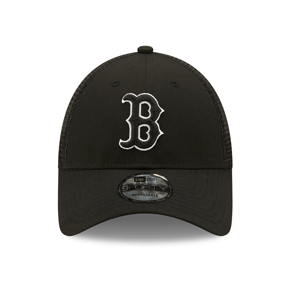 New Era 9FORTY Boston Red Sox Trucker Cap - MLB Home Field - Schwarz