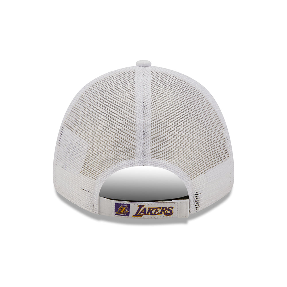 New Era 9FORTY L.A. Lakers Trucker Cap - NBA Home Field - Weiß