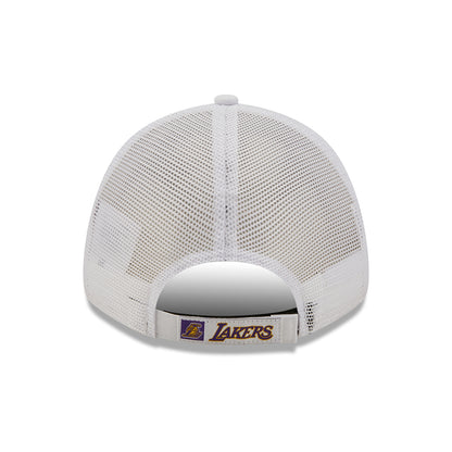 New Era 9FORTY L.A. Lakers Trucker Cap - NBA Home Field - Weiß
