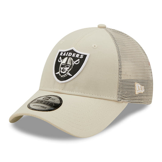 New Era 9FORTY Las Vegas Raiders Trucker Cap - NFL Home Field - Steingrau