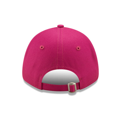 New Era Damen 9FORTY New York Yankees Baseball Cap - MLB League Essential - Pink-Weiß