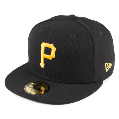 New Era 59FIFTY Pittsburgh Pirates Baseball Cap - MLB On Field AC Perf - Schwarz