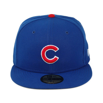 New Era 59FIFTY Chicago Cubs Baseball Cap - MLB On Field AC Perf - Blau