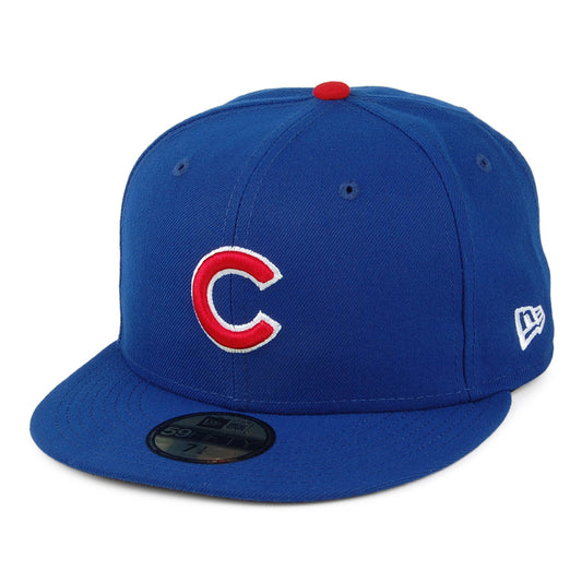 New Era 59FIFTY Chicago Cubs Baseball Cap - MLB On Field AC Perf - Blau