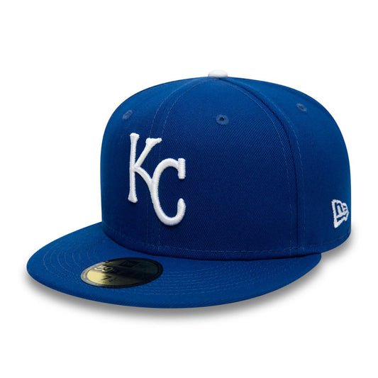 New Era 59FIFTY Kansas City Royals Baseball Cap - MLB On Field AC Perf - Königsblau
